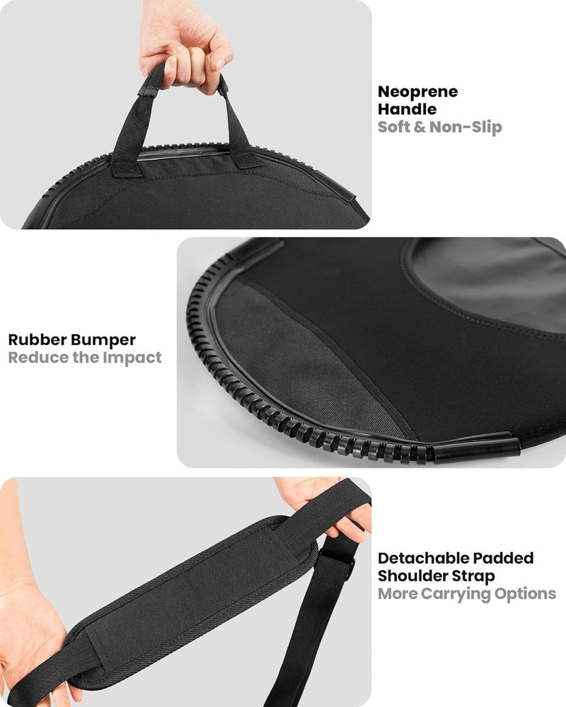 OutdoorMaster Update Snowboard Sleeve Soft Cover Case with Rubber Bumpers, Detachable Padded Shoulder Strap - Image 5